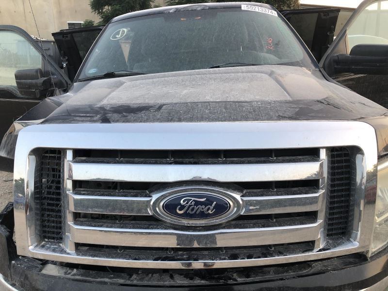 2009-2012 FORD F150 XLT Upper Grille 3 Wide Chrome Bars Chrome Surround   885529