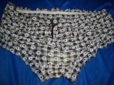 Zuckers&uuml;&szlig;es R&uuml;schen Nylon H&ouml;schen XS-S Nylonslip Panty Schl&uuml;pfer Slip (B303)