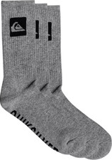 crew pack Chaussettes Pack de 5 pour Homme for men Socks quiksilver LOGO gris