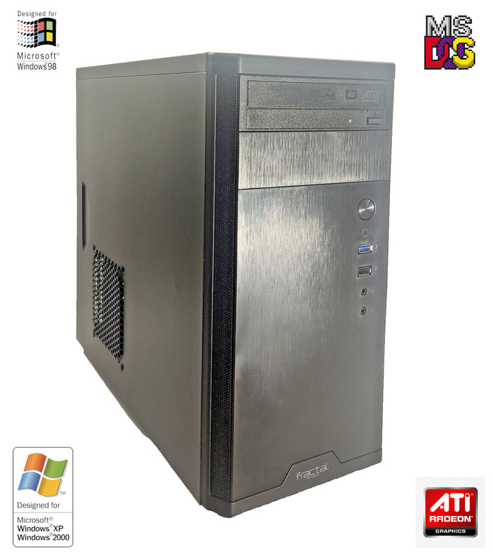 AMD Athlon 64 X2 4GB ATI X1050 Win98SE XP DOS Custom Retro Gaming PC w/ 50 Games