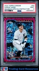 2024 Topps Chrome #50 Aaron Judge Magenta Speckle Refractors #/350 PSA 9 MINT