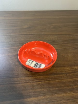 Vintage GES-LINE #331 melamine Ashtray Red USA  5'' Round.. MCM NWT