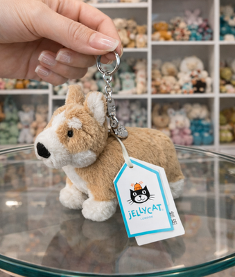 ジェリーキャット ベティ コーギー バッグチャーム キーホルダー Jellycat Betty Corgi Plush Keychain Dog Bag Charm Cute Collectible