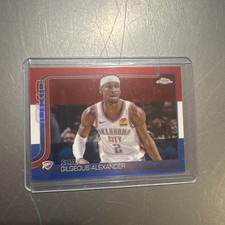 2025-26 Topps Chrome - Shai Gilgeous-Alexander #141 Red White & Blue Refractor