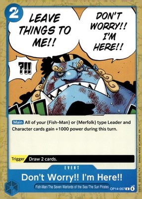 Don't Worry!! I'm Here!! Normal C The Azure Sea's Seven Release Event Cards OP14