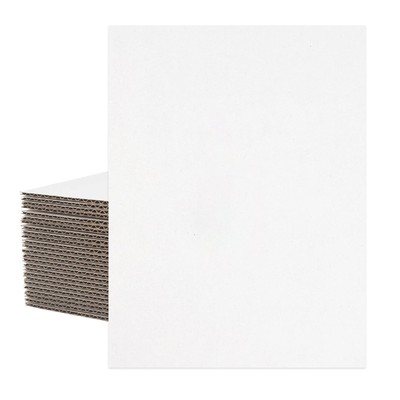 Mat Board Center 25 pack 9x12 Corrugated Cardboard sheet 1/8 inch thick Fl