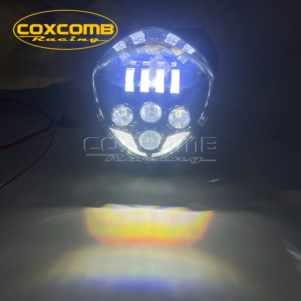 60W LED Motorcycle Headlight For Victory Cross Roads High Ball Hammer Vegas Ness Foto 4 de 4