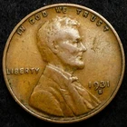 1931-s Lincoln Wheat Cent. Rare key date!