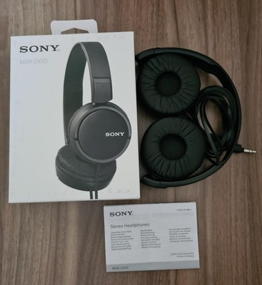 Sony MDR-ZX110 On-ear Kopfhörer Faltbarer Bügelkopfhörer 40 mm Treiber Schwarz