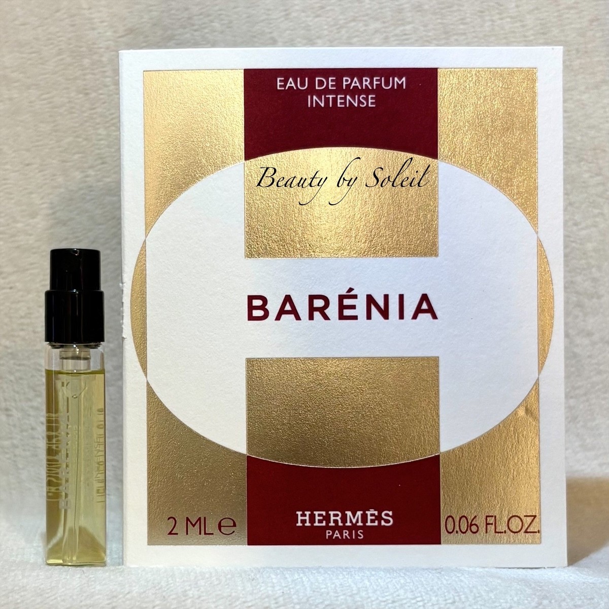 Hermes Barenia Eau de Parfum INTENSE Sample Spray .06oz, 2ml *2025