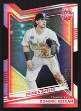 2022 Panini Elite Extra Edition Dominic Keegan Prime Numbers C Die Cut #/208 134