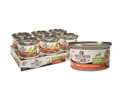 Wellness CORE+ Immune Health Recipe, Natural Grain Free Canned Wet Cat Food,