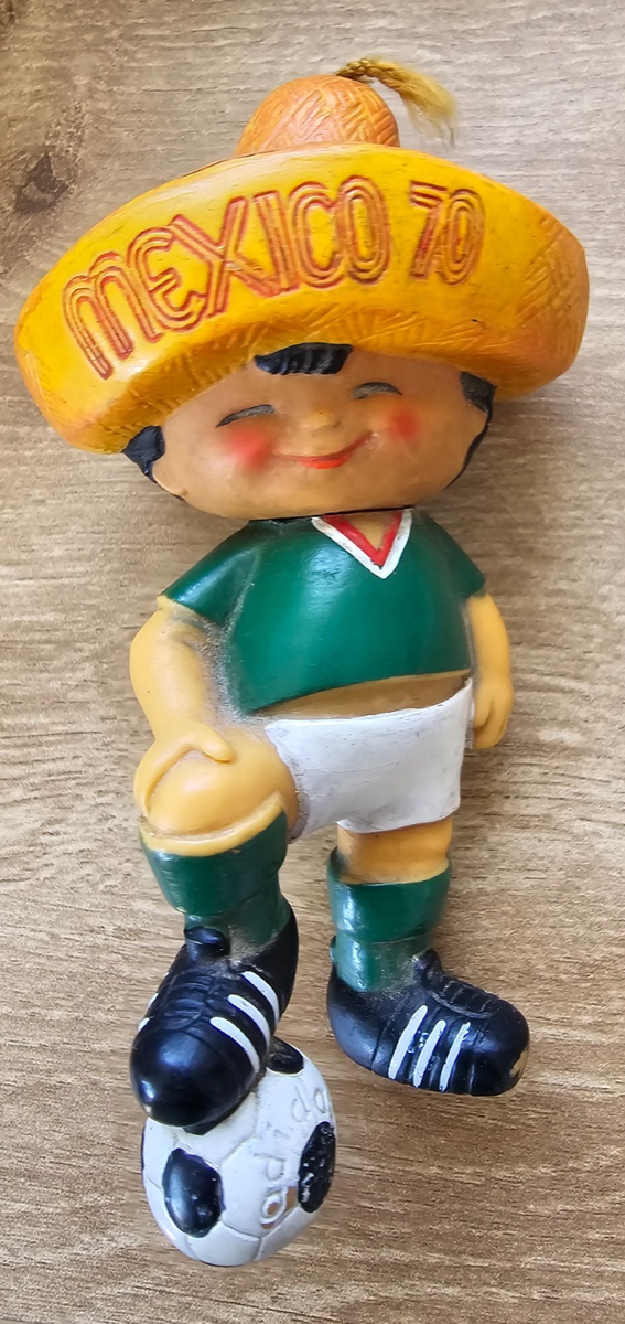 Mexico 70 Juanito Figurine World Cup Mascot Adidas Ball Vintage