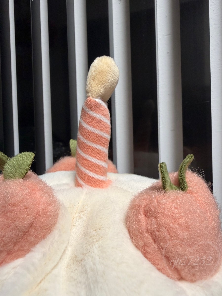 Jellycat Amuseables Melbie Peach Cake Plush Doll Birthday Gift
