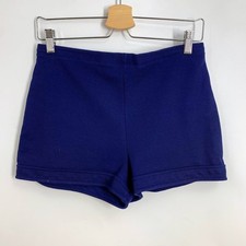 Catalina Sportswear Vintage Women's Navy Blue High Waist Cuffed Shorts