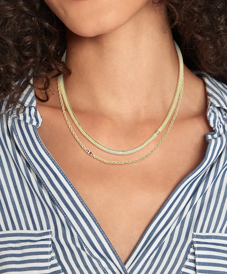 Tommy Hilfiger Women's Necklace 2780980 Stainless Steel Golden 46+ 20 1/8in - Image 3 of 3