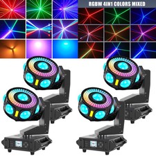 200W 3-Axis Laser Moving Head Light RGBW Stage Lighting 7LED DMX Beam Disco DJ