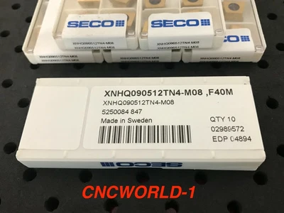 10 Pcs Seco XNHQ090512TN4-M08, F40M , 1 Box ! - Bild 1 von 3