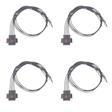 For Saab Long Pre-Wired 500mm Long 4 Pin Connector, Plug For Bosch Parts Set x 4