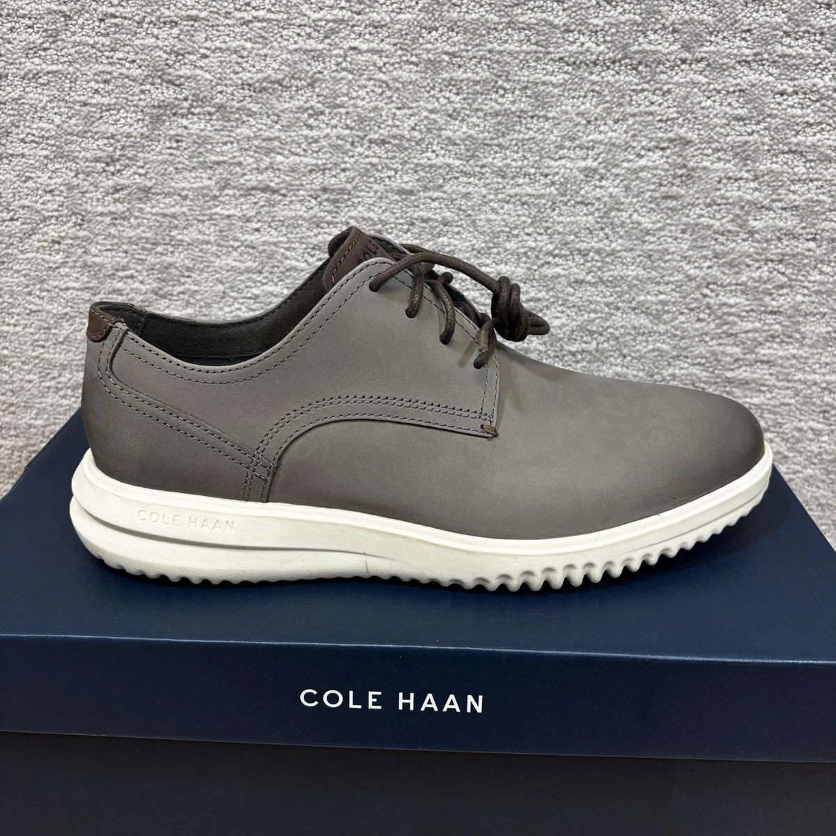 Cole Haan Leather Upper Gray Dress Shoes for Men for sale | eBay display picture 2