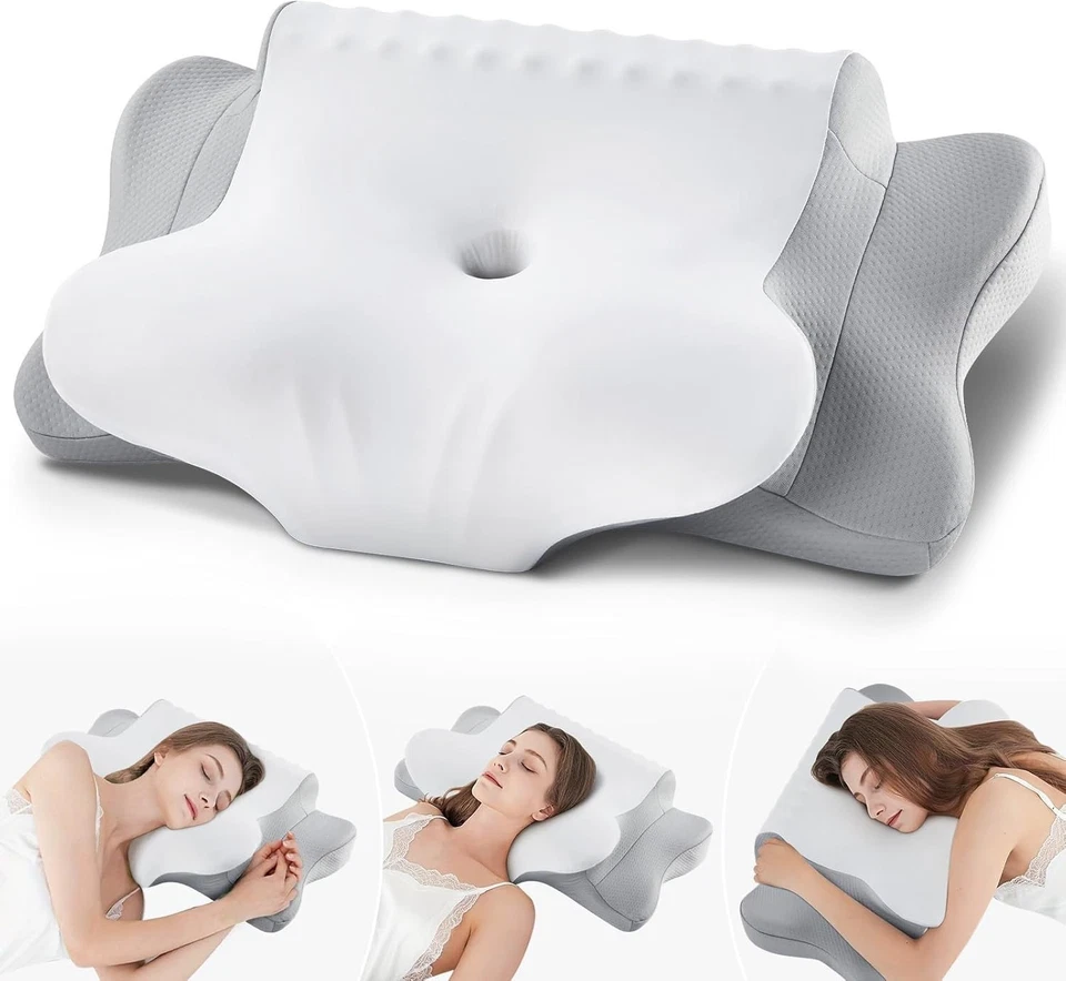 Cervical Pillow for Neck Pain Relief – Cooling Memory Foam Support for All Sleep - Image 2 of 4