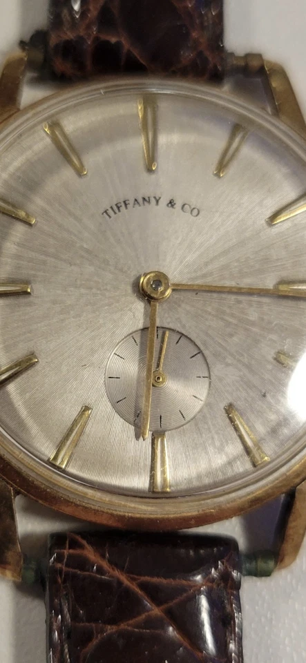 Vintage Tiffany & Co 14k gold watch with new Crocodile band - Image 4 of 4