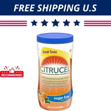 Citrucel Sugar Free Fiber Powder – Occasional Constipation Relief, Orange 16.9oz