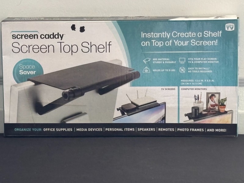 screen caddy Screen Top Shelf Space Saver 13.4in x 6.5in