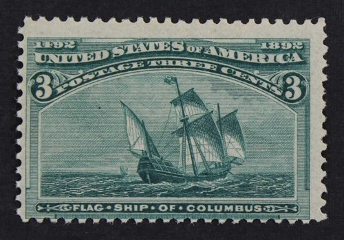CKStamps: US Stamps Collection Scott#232 3c Columbian Mint NH OG