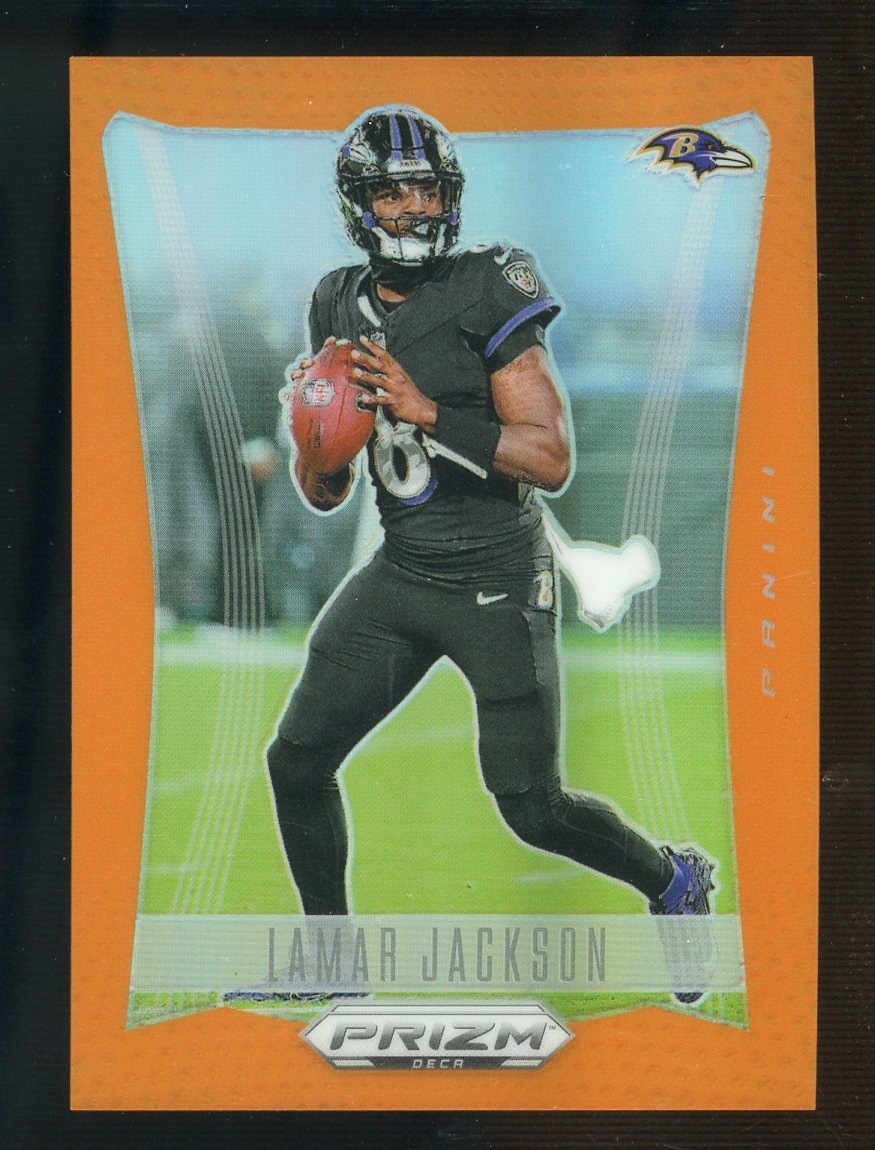 2024 Panini Orange Prizm Deca #20 Lamar Jackson Ravens 27/49
