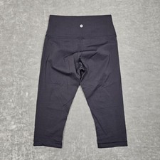 Lululemon Pants Womens 8 Black High Rise Capri Leggings Yoga Athletic Workout