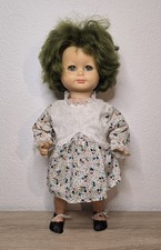 Nette Kunststoff Puppe Schildkröt Doll 51 cm Schlafaugen Sammler Vintage 