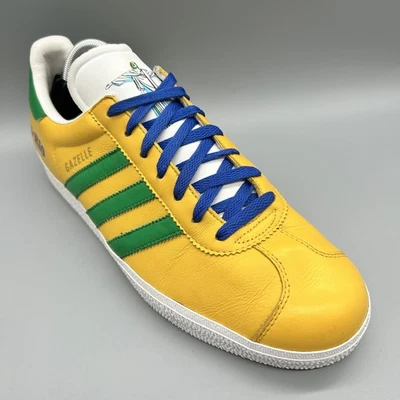 2006 Adidas Originals Gazelle Rio Brazil 464845 Yellow Men Uk 9 Terraces Casuals - Image 1 of 4