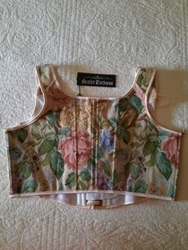 Scarlet Darkness Cottagecore Jacquard Front Strap Herringbone Corset size 16 US