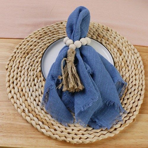 12PZ 42x42cm Tovaglioli Panno Garza Cotone Taglia Grande Tovagliolo Riutilizzabile Tea Tovagliolo   - Foto 8 di 48