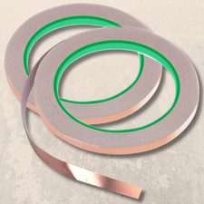 2PCS Copper Tape with Dual Side Conductive Copper Foil Tape Strong 1/4 inch