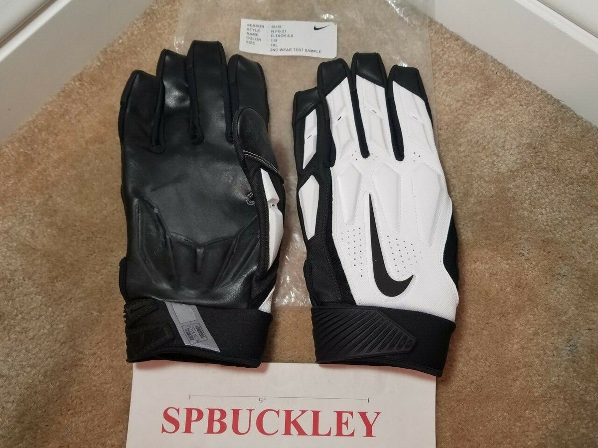 NIKE D-TACK 6.0 DEMOLITION ADULT LINEMEN PADDED FOOTBALL GLOVES