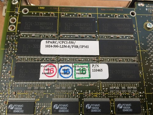 NEW , FORCE Comp. 110516,110465, CPCI-550, SPARC/500mhz-CPU,1gbRAM cPCI, - Picture 14 of 23