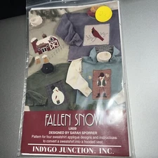 FALLEN SNOW Pattern by Indygo Junction, Inc. 4 Designs NEW
