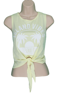 pale yellow vest top