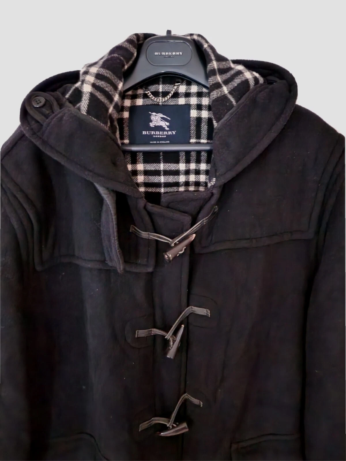 Cappotto giacca uomo LONDON BURBERRY misto lana taglia media grande. Prezzo consigliato £ 1.395.