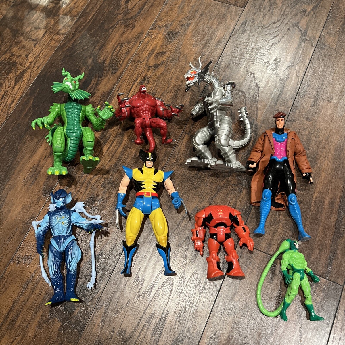 1990s Toy Biz Marvel Action Figure Lot Of 8 All In Used Ok