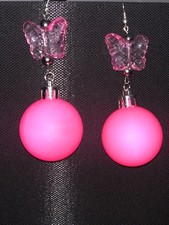 Pink Pouch With Butterfly Chain And Matching Earrings Senior Kids Craft