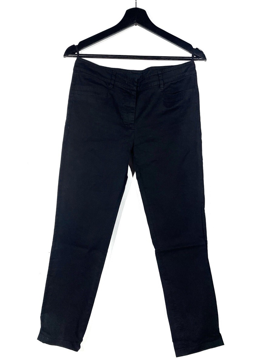 パンツ PRADA Women Straight Pants P242IK 15GJF0002 Black Prada Black Women Straight Trousers Size 42 Zip | eBay