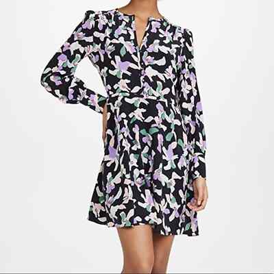 equipment danette silk dress Equipment Danette 100% Silk Floral Print Dress Size 6 | Designer | $425 Retail