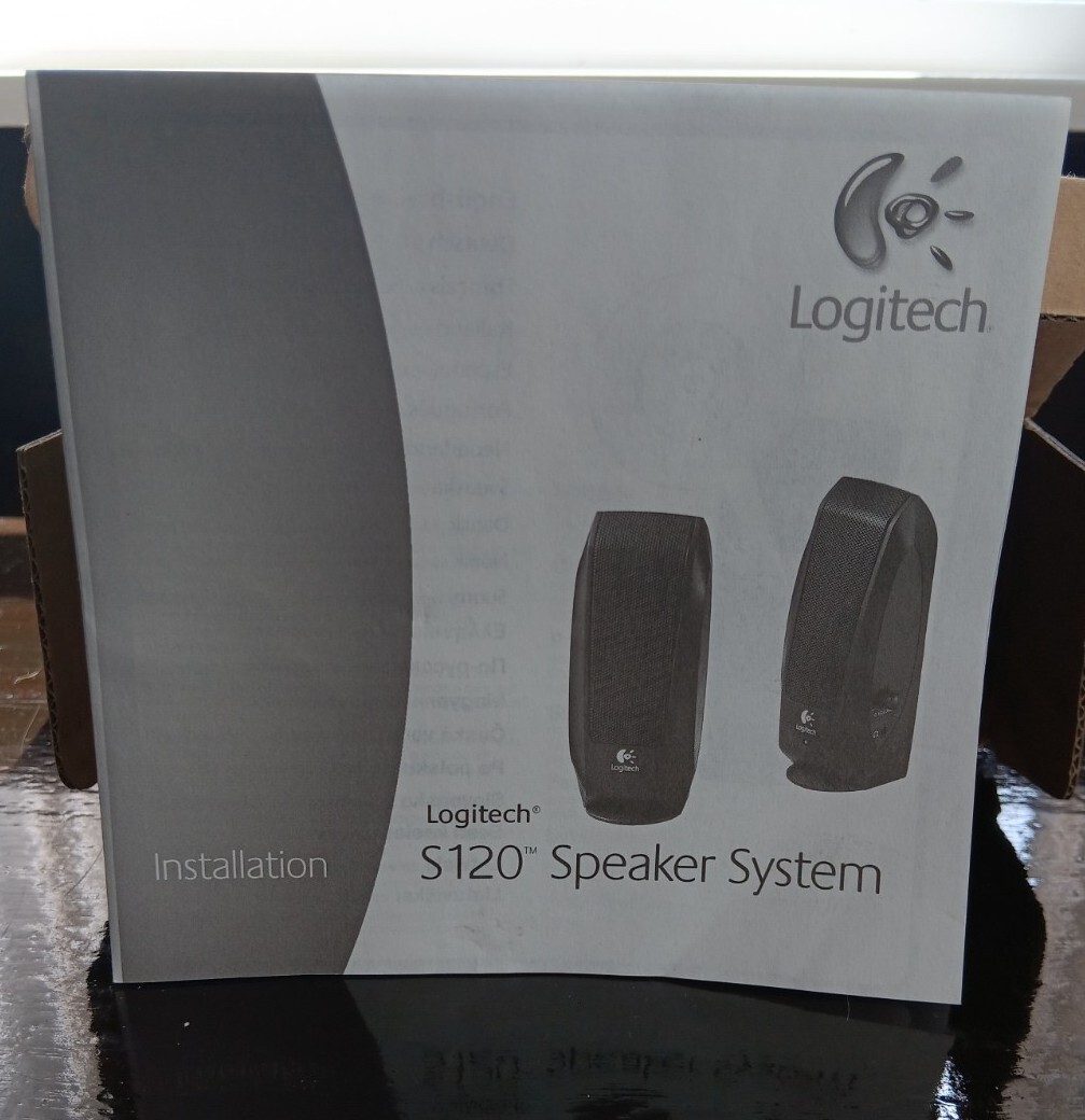 Logitech S120 Desktop Speaker System - Black