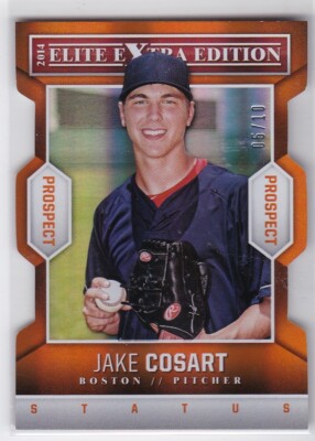 JAKE COSART 2014 Panini Elite Extra Edition Prospects Orange RC Diecut #62 #d/10