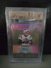 2018 ILLUSIONS Tom Brady Living Legends Holo Gold BGS 9.5 1/1 Acetate Auto ����