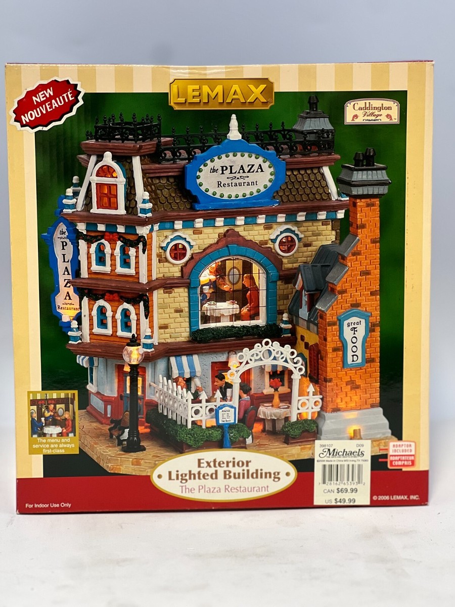LEMAX Exterior Lighted Building The Plaza Restaurant 65393