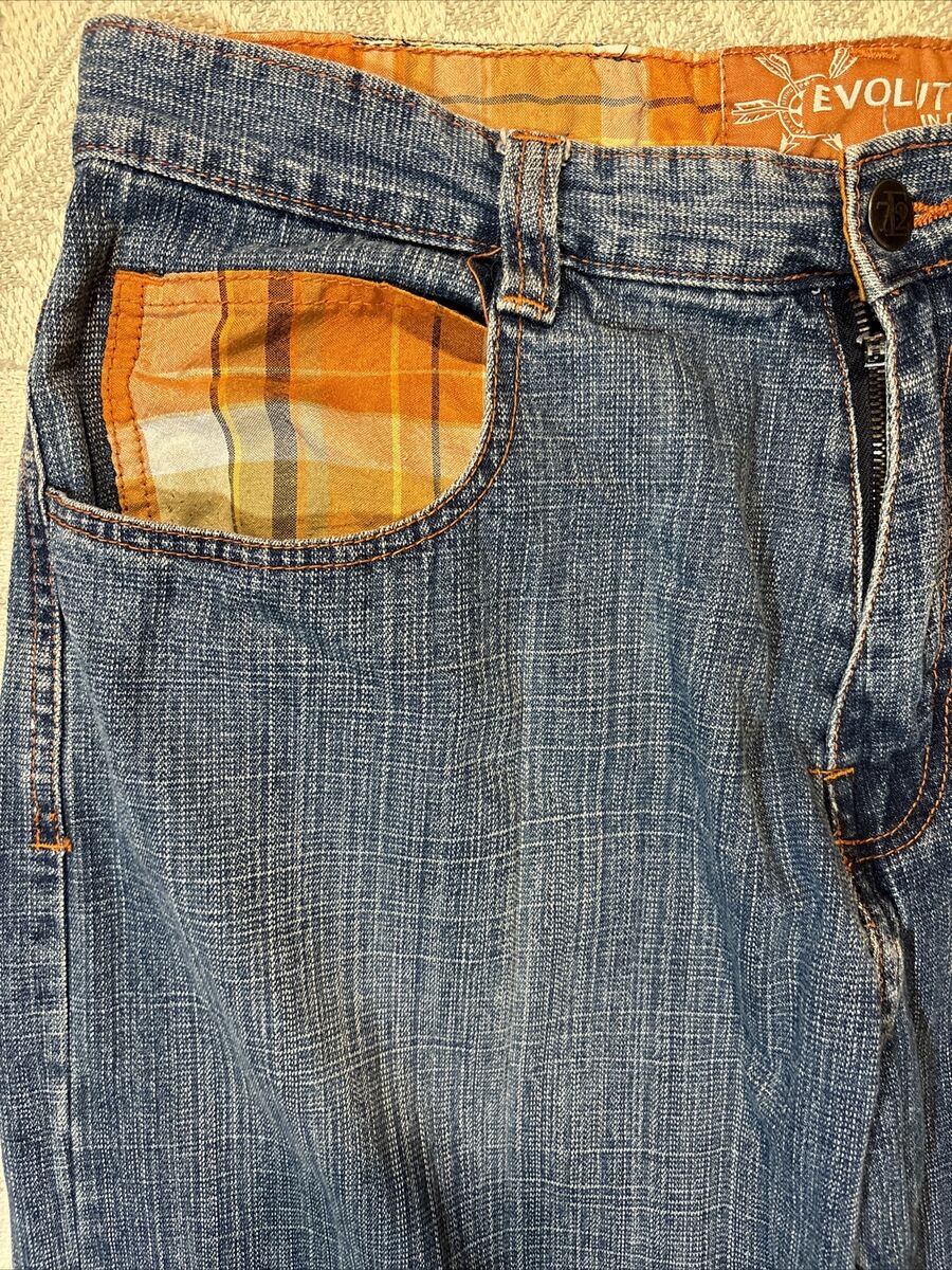 VTG Evolution In Design Baggy Skater Y2k Jeans Denim Grunge VTG Evolution In Design Baggy Skater Y2k Jeans Denim Grunge